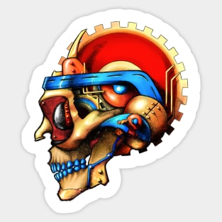 Steampunk Skull Sticker